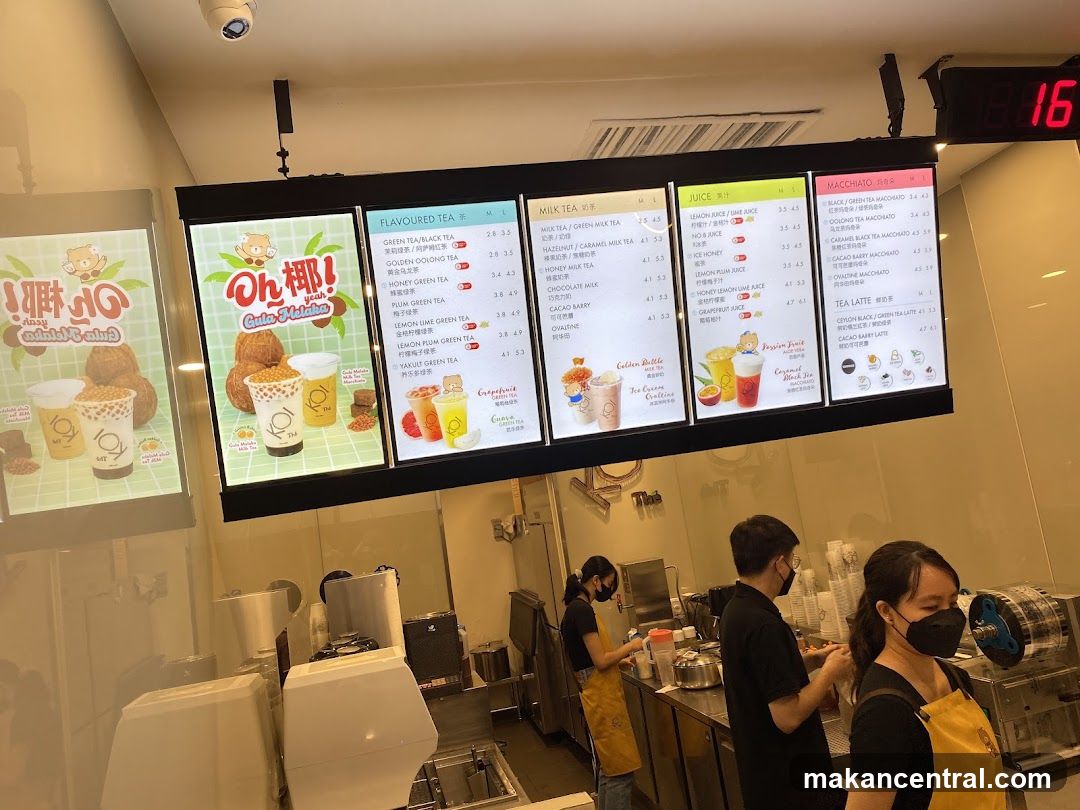 Tea Shop Menu Display