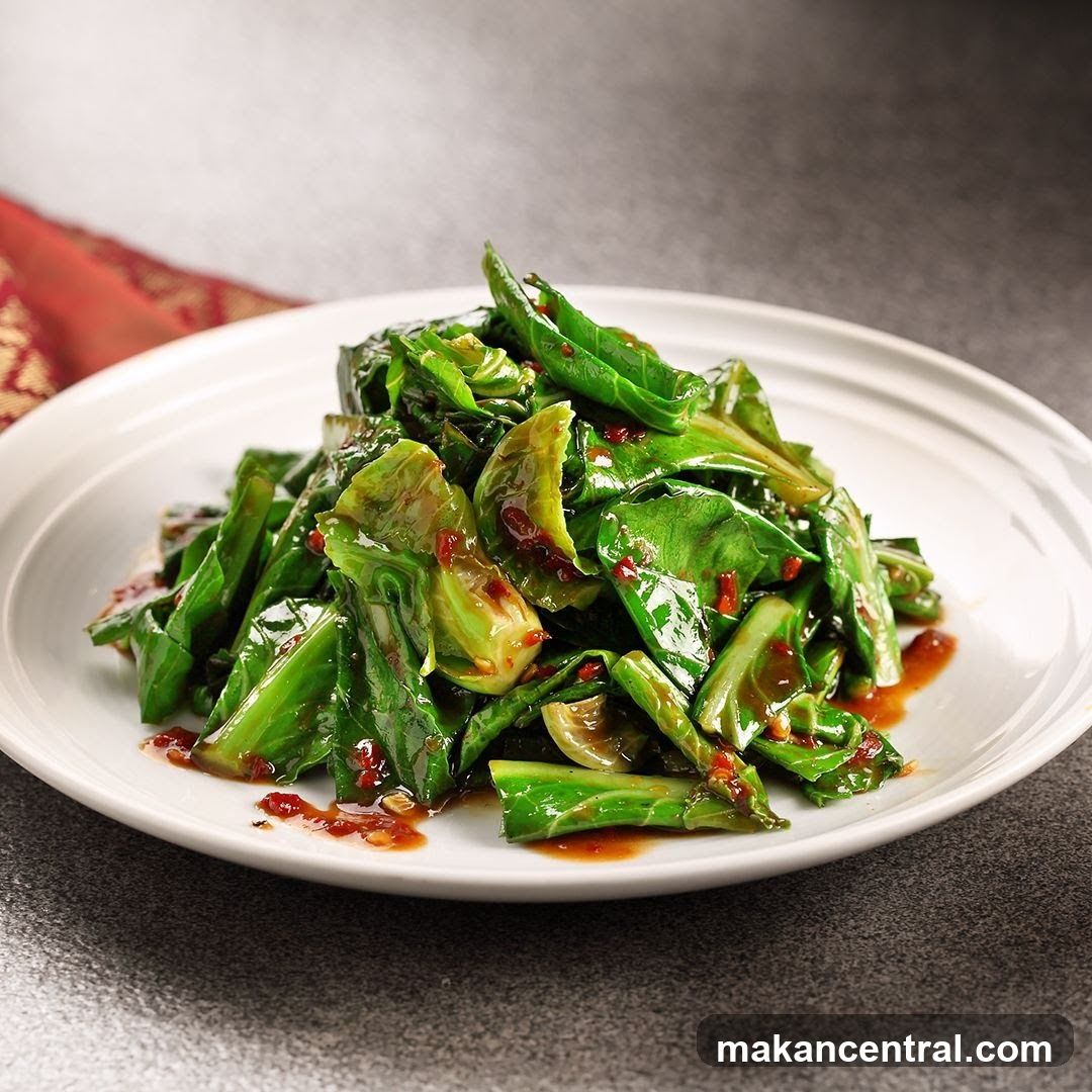 Stir-fried Greens with Chili Sauce