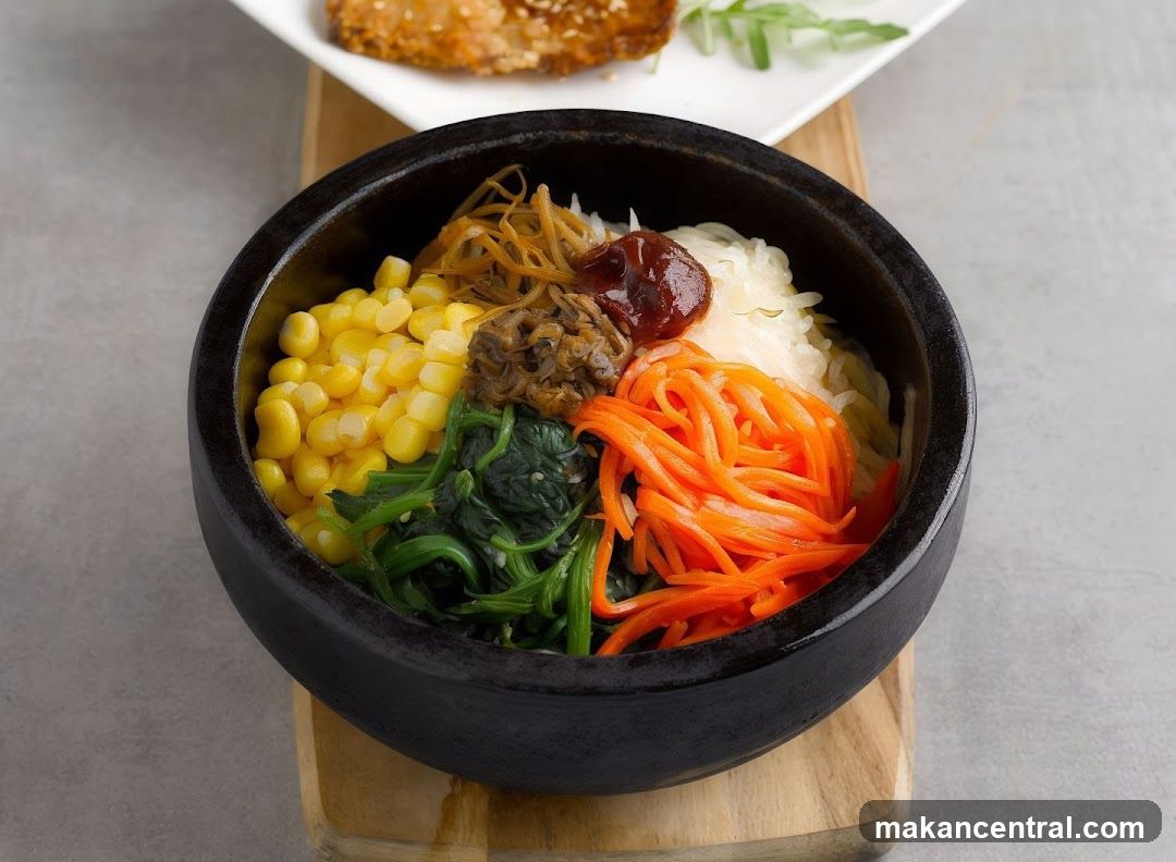 Stir-fried vegetables and rice bowl