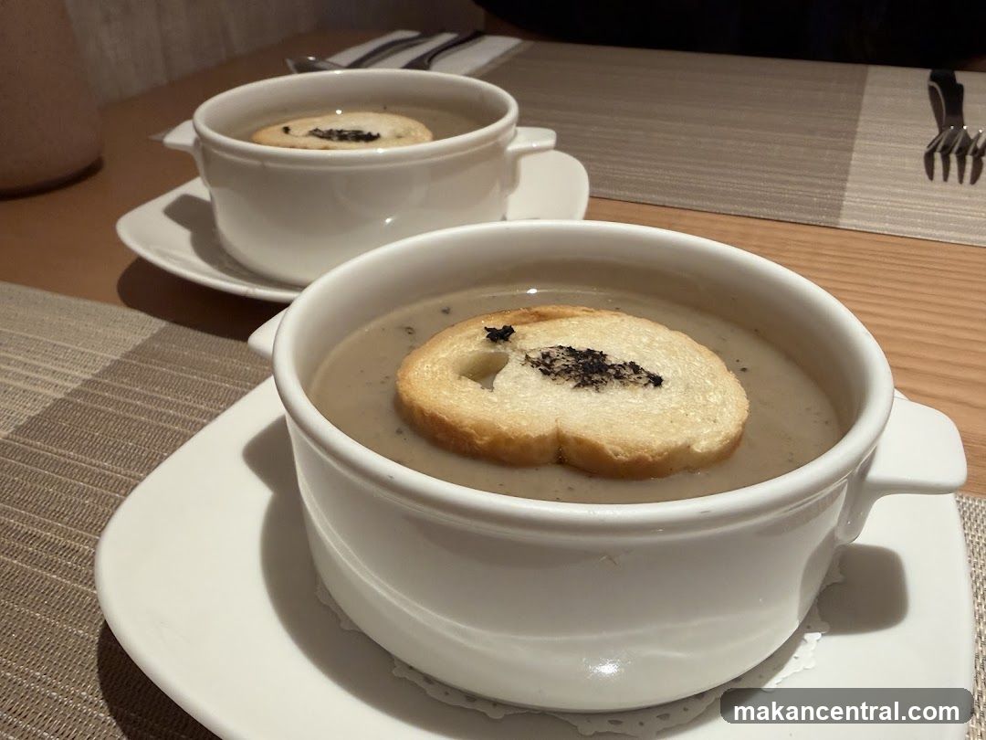 Restaurant Interior with Soup Dishes