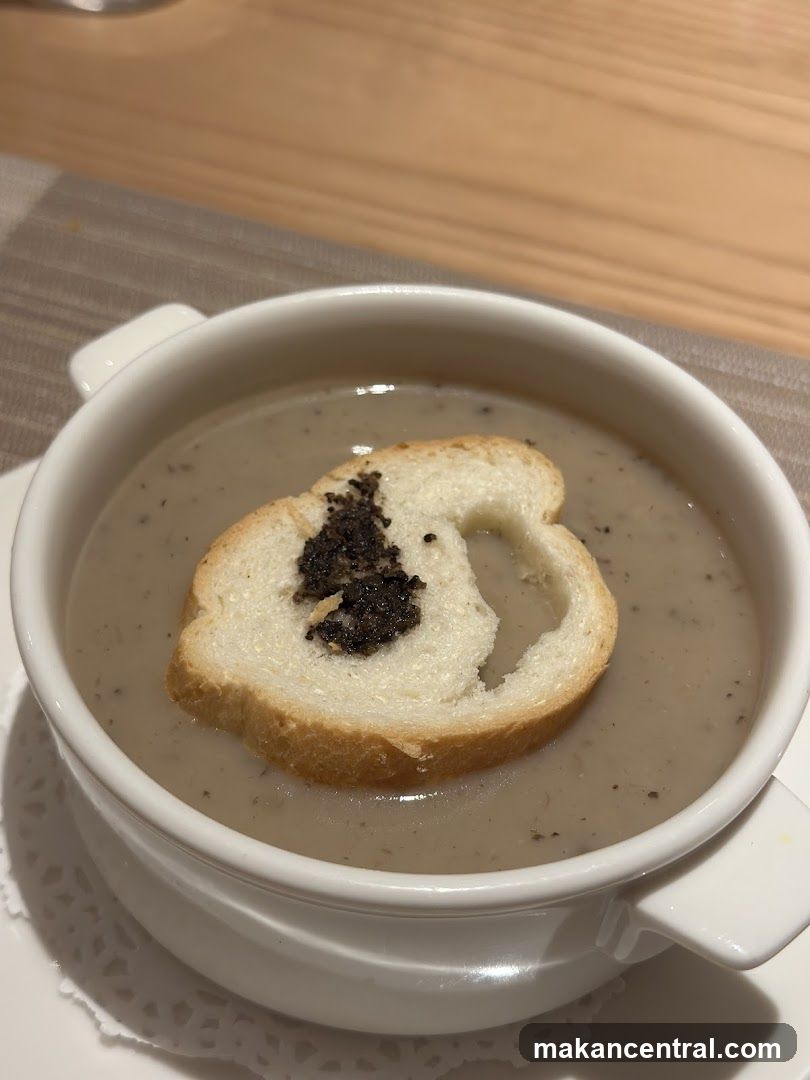 Soup with Bread Slice