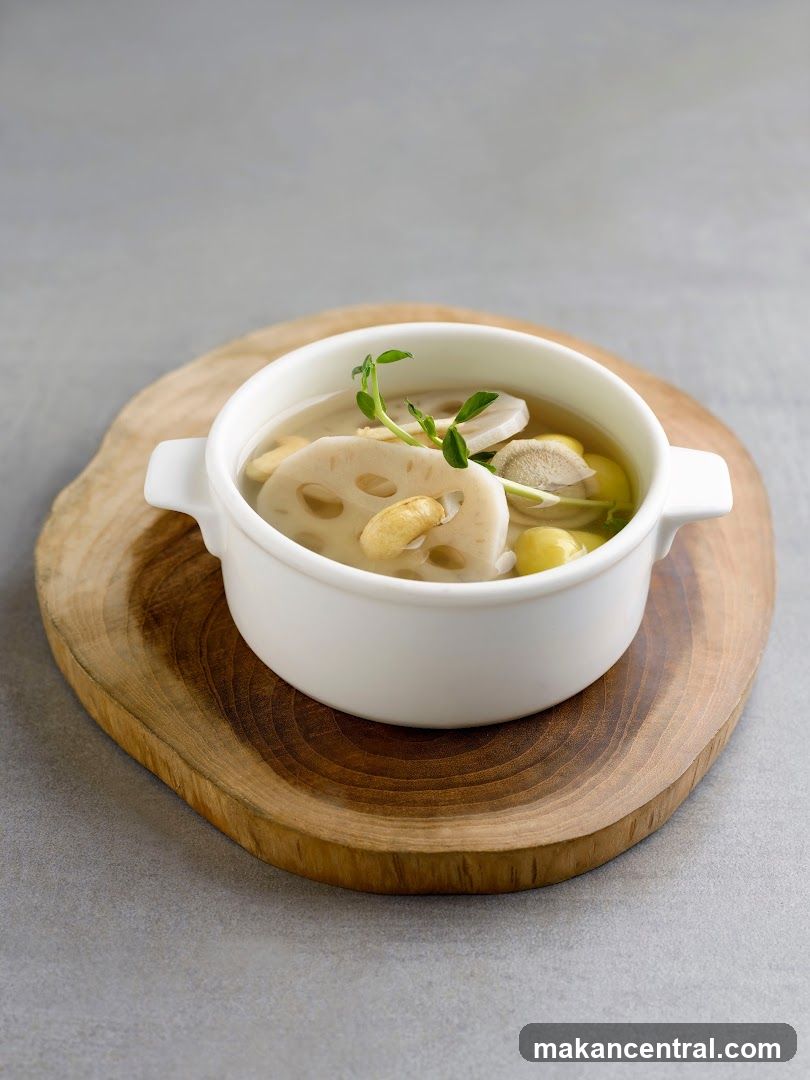 Lily Soup in Ceramic Bowl