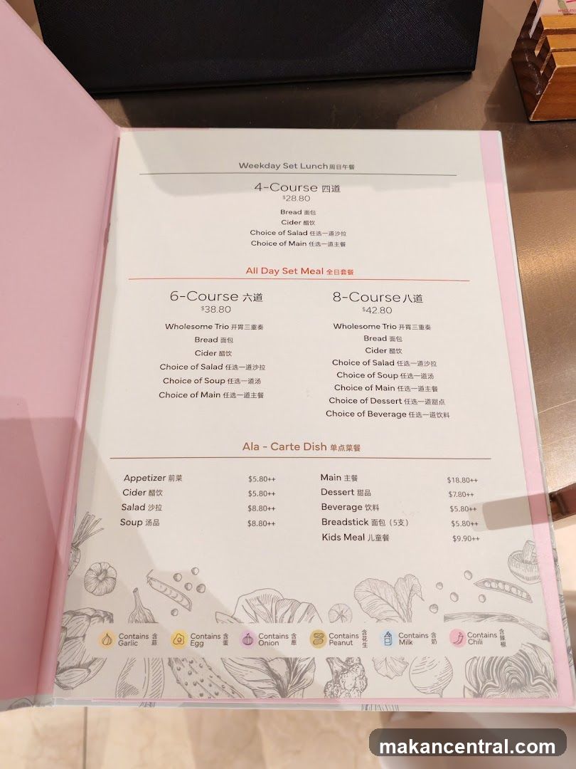 Weekday Set Lunch and All Day Set Meal Menu