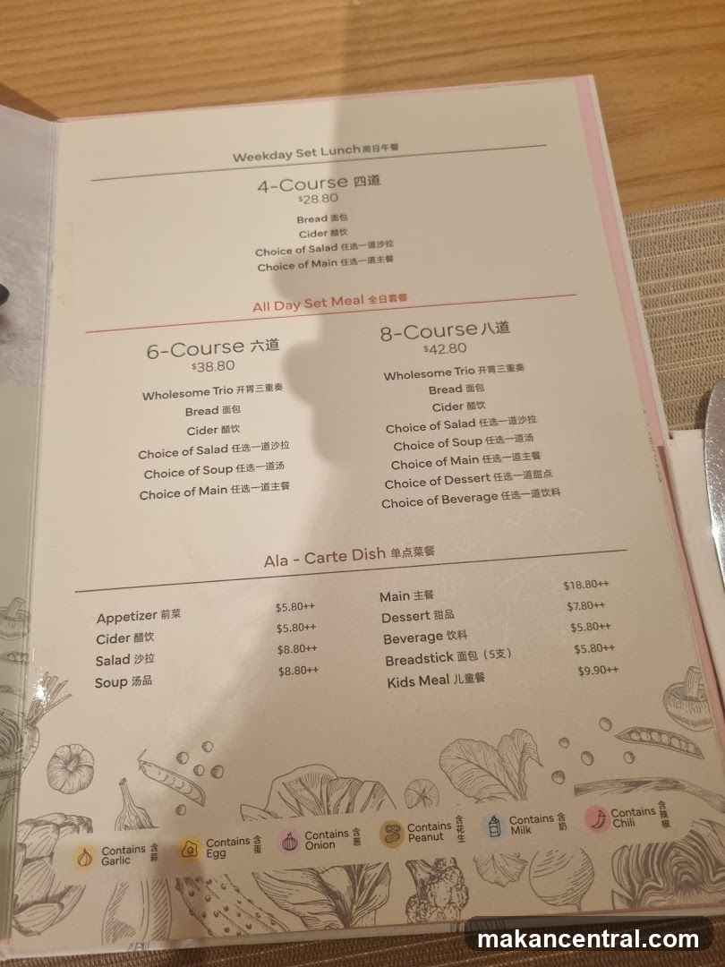 Weekday Set Lunch and All Day Set Meal Menu