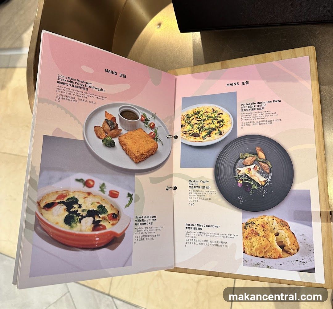 Restaurant Menu - Mains Section