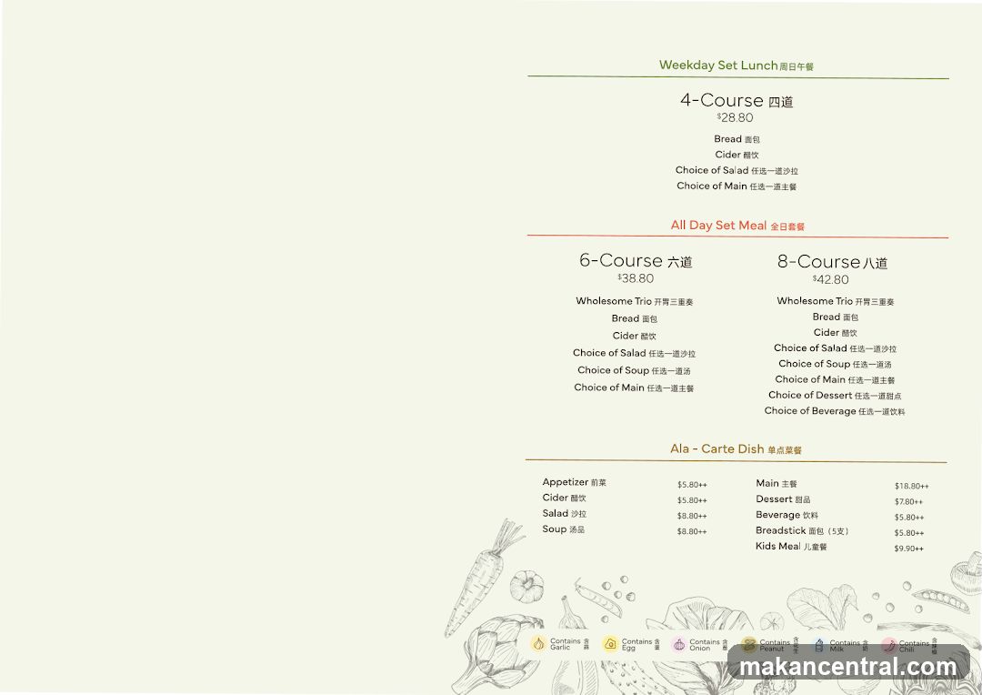 Lunch and Dinner Menu