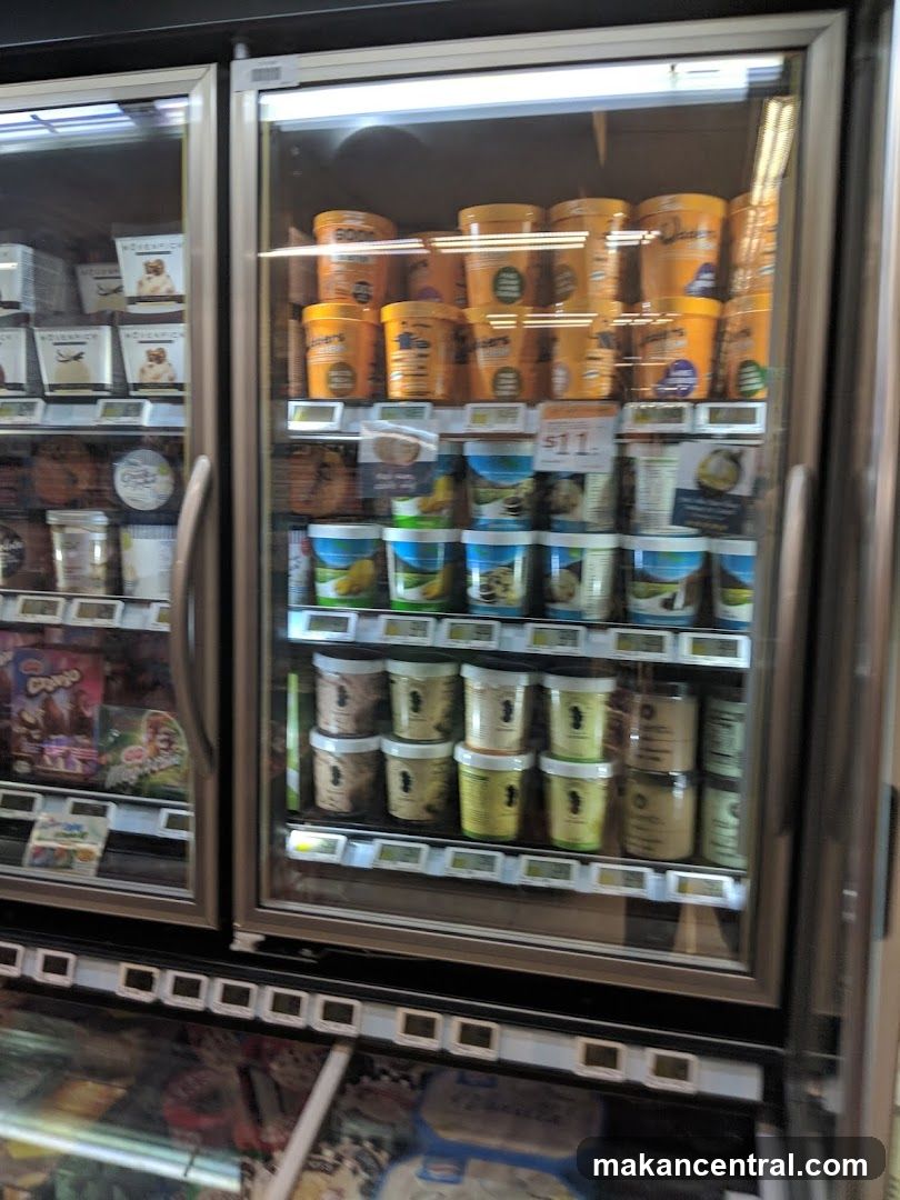Frozen dessert display