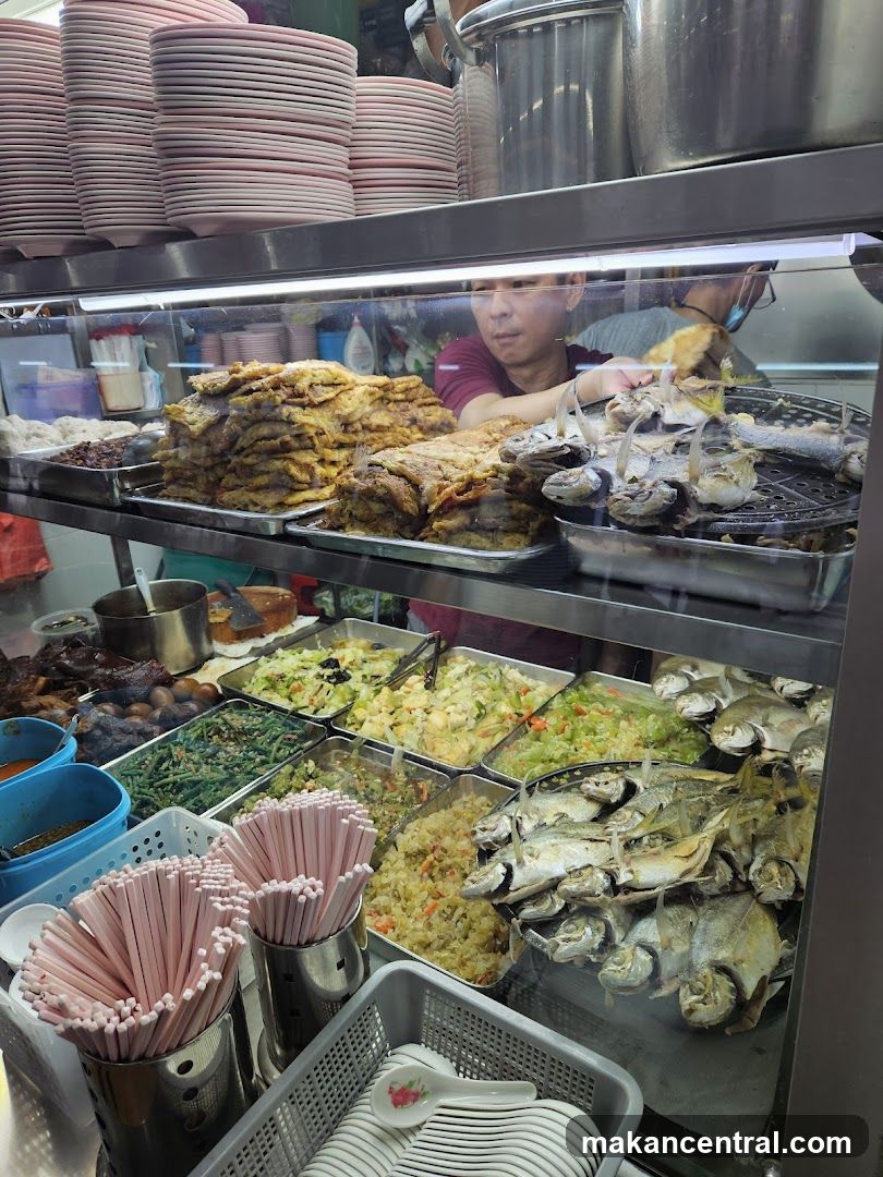 Food stall interior