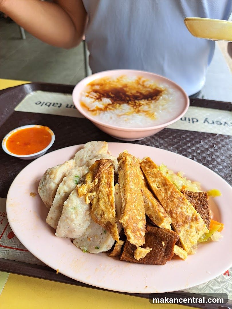 Food served at a eatery