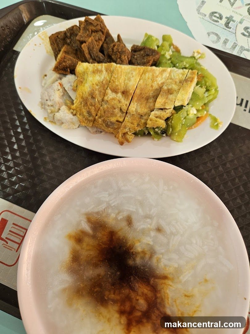 Food on tray