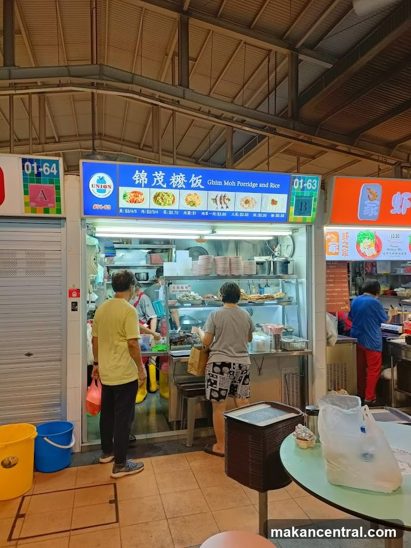 Food stall interior at market