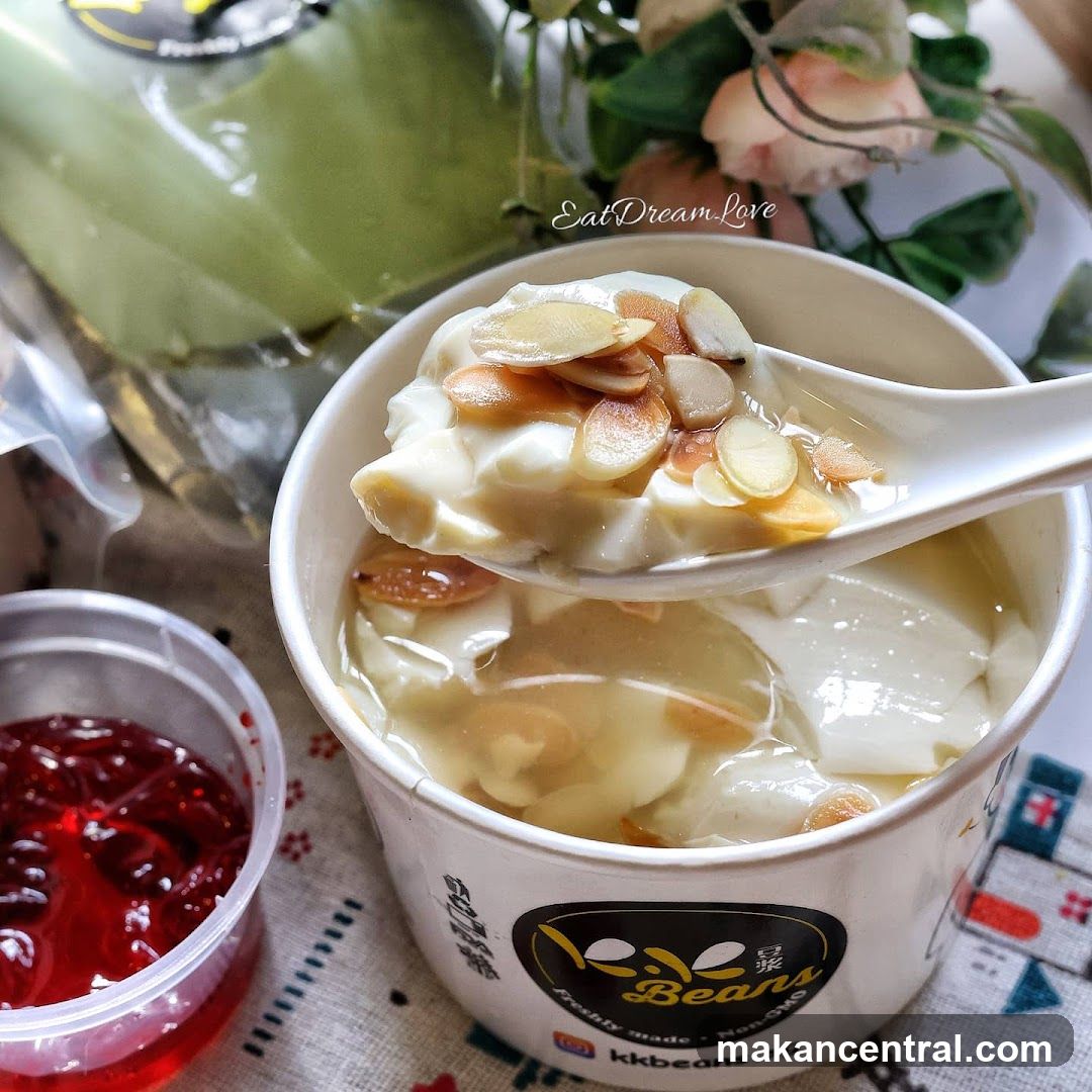 Dessert Cup with Almond Topping