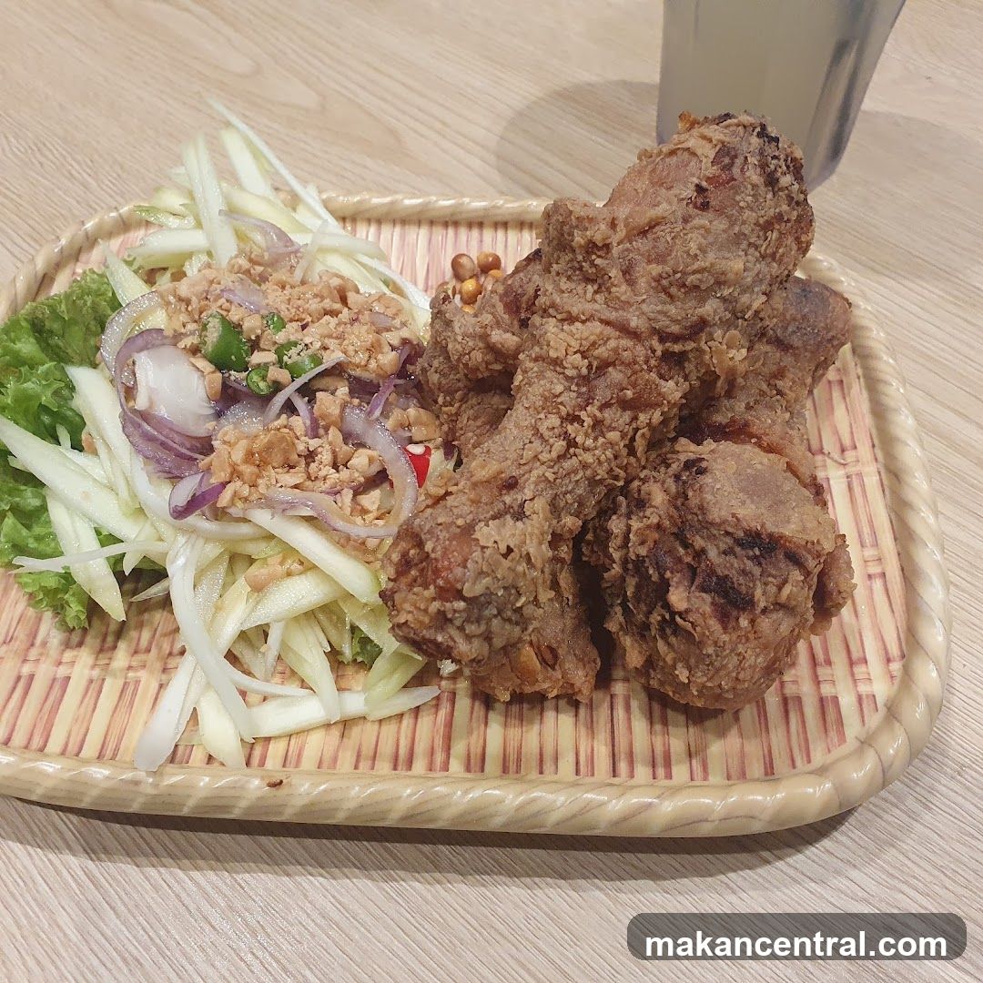 Food on a tray