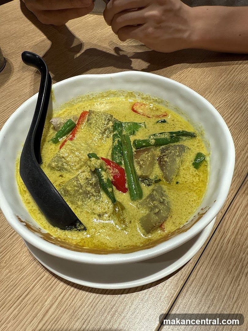 Curry Dish on Wooden Table