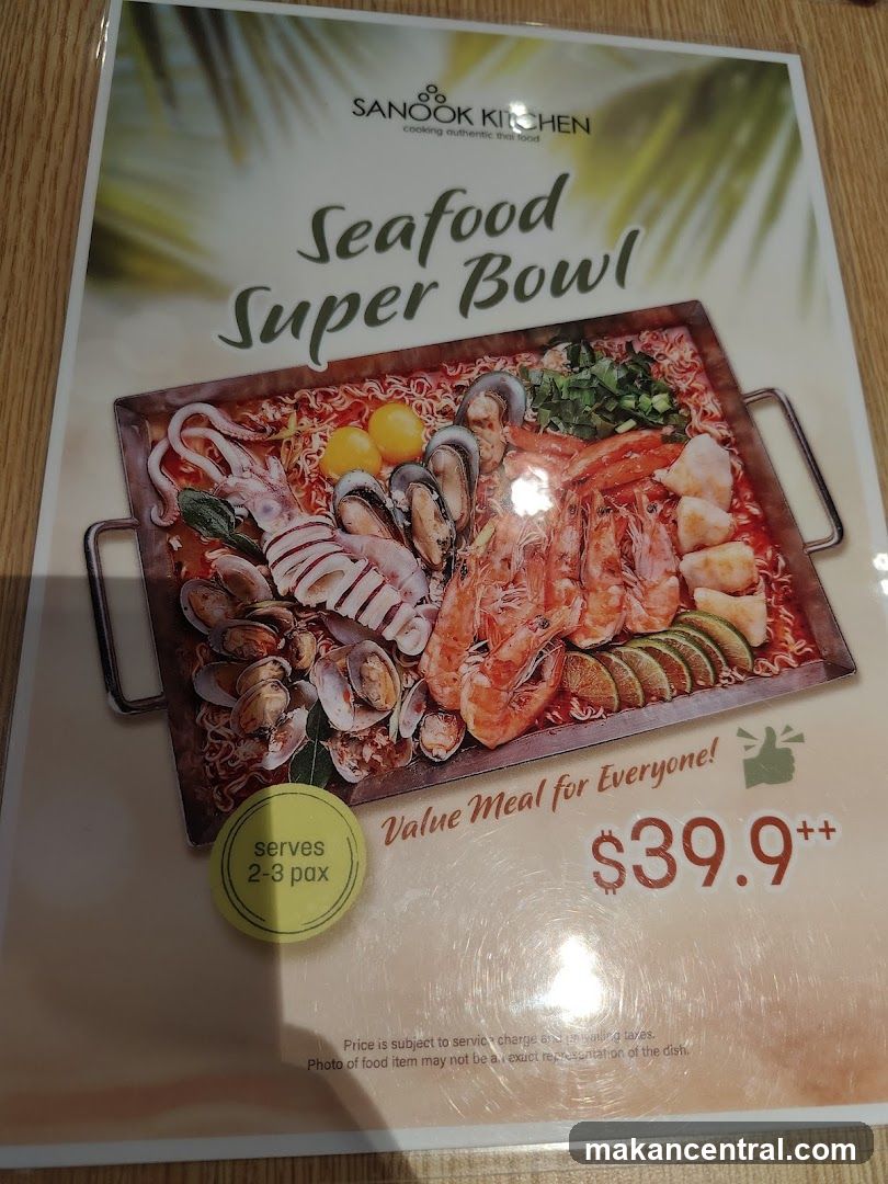 Sanook Kitchen Seafood Super Bowl Advertisement