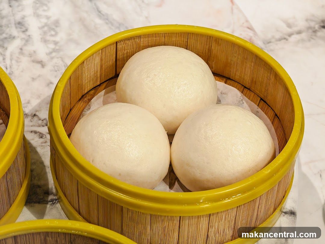 Steamed Buns in Bamboo Steamer