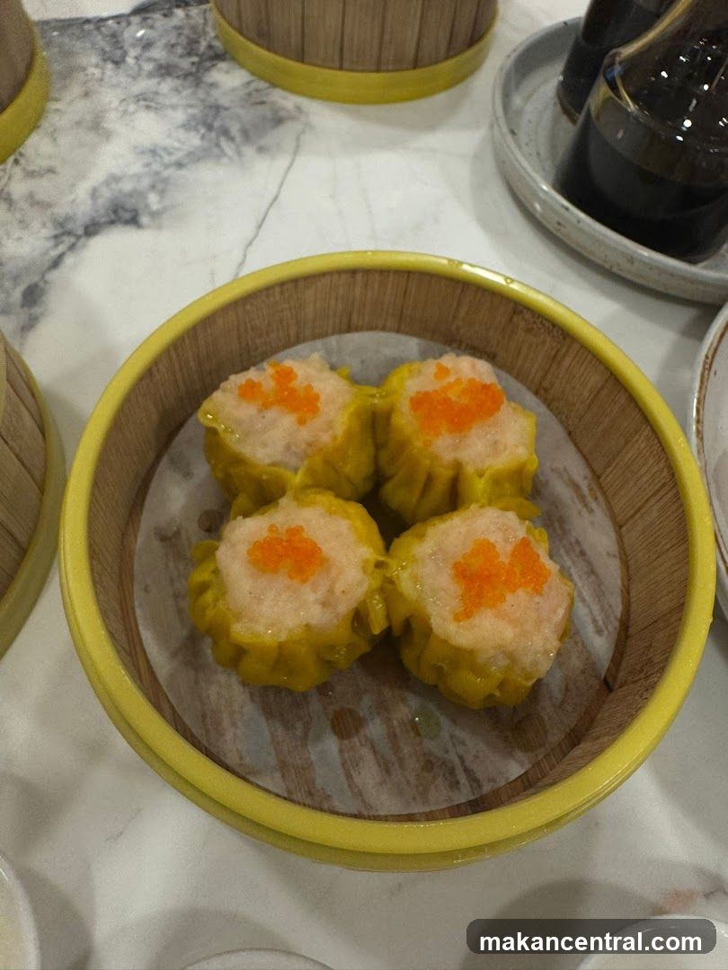 Dumplings in steamer basket