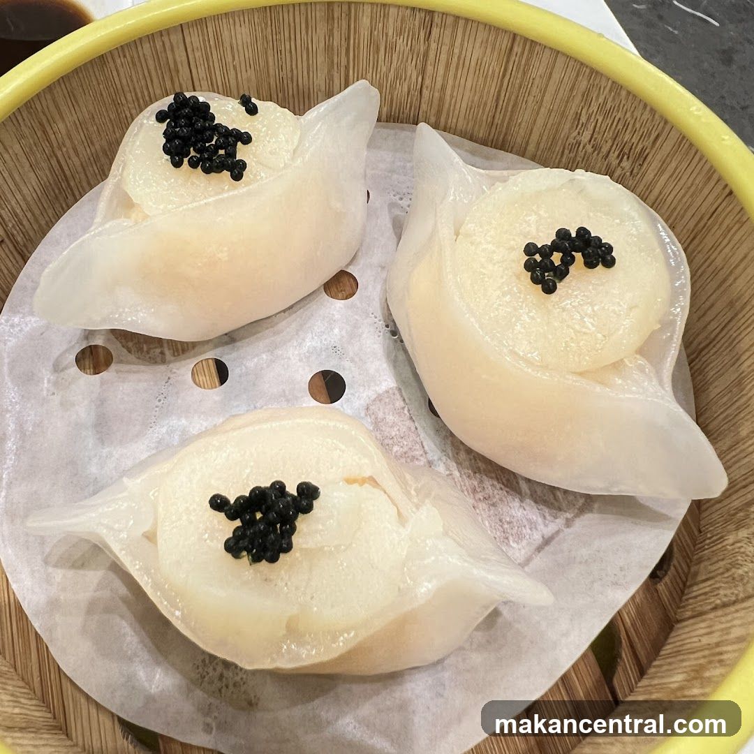 Steamed Dumplings with Caviar