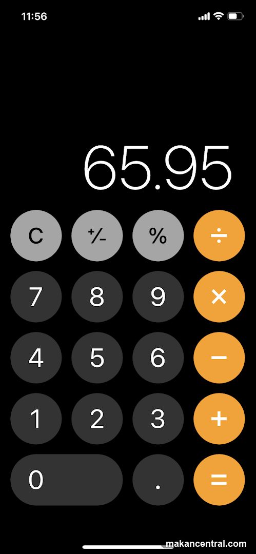 Calculator Screen