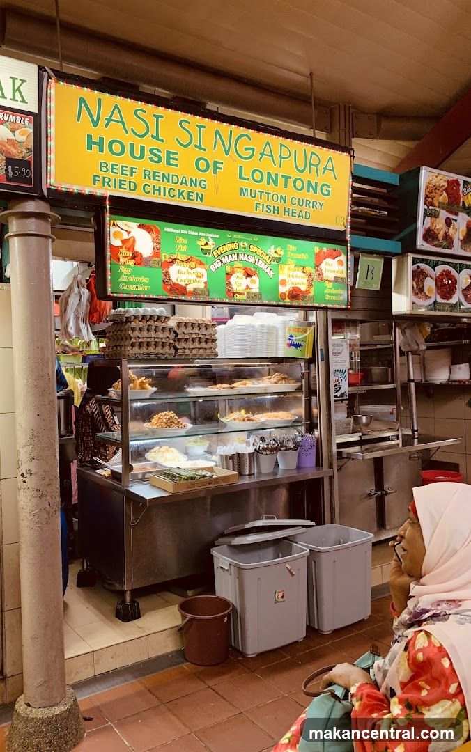 Nasi Singapura House of Lontong stall interior
