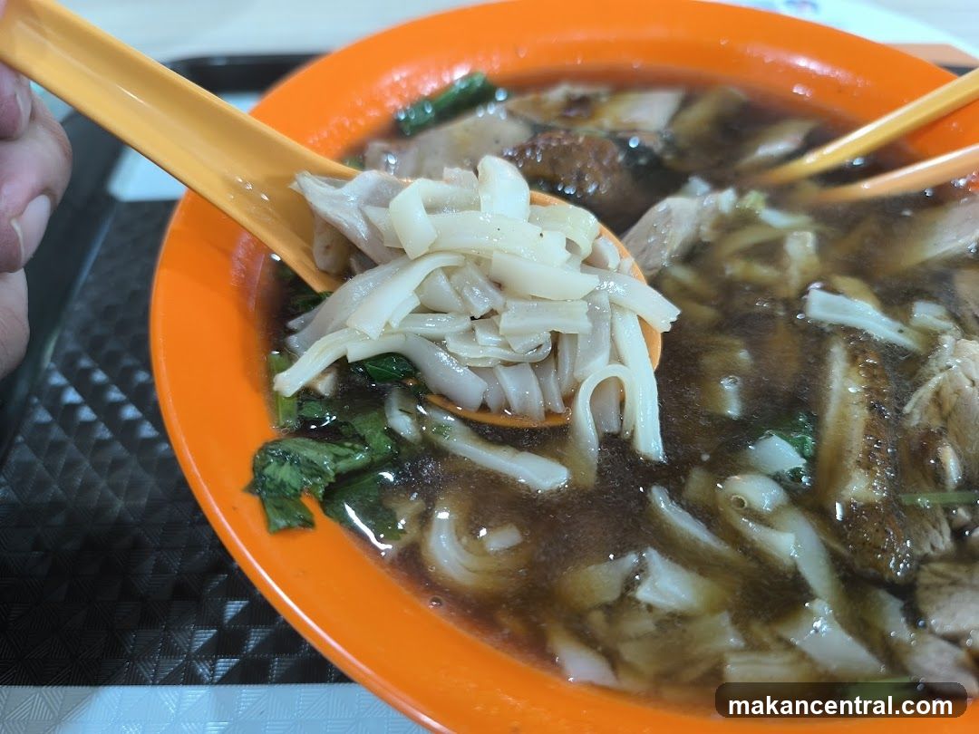 Close-up of noodle soup