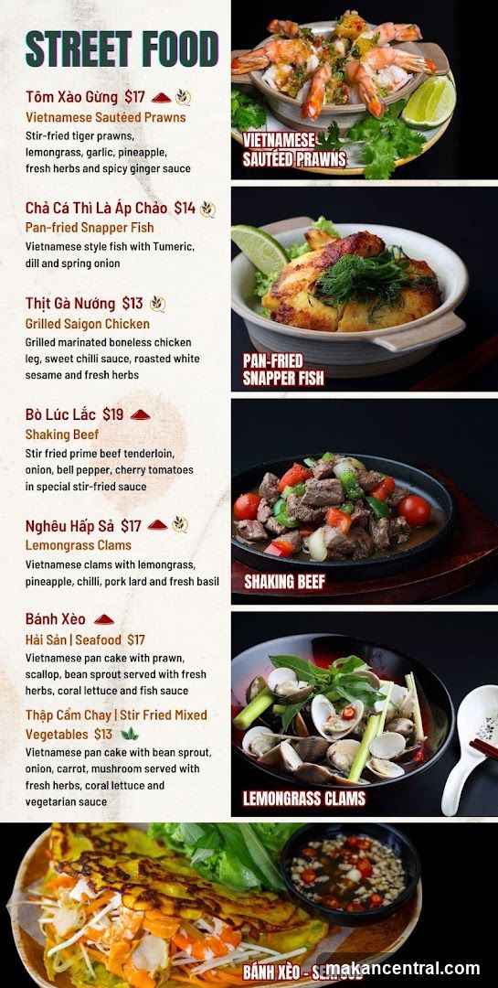 Street Food Menu
