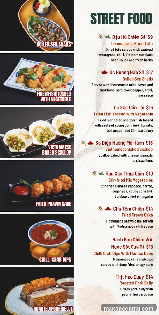 Street Food Menu