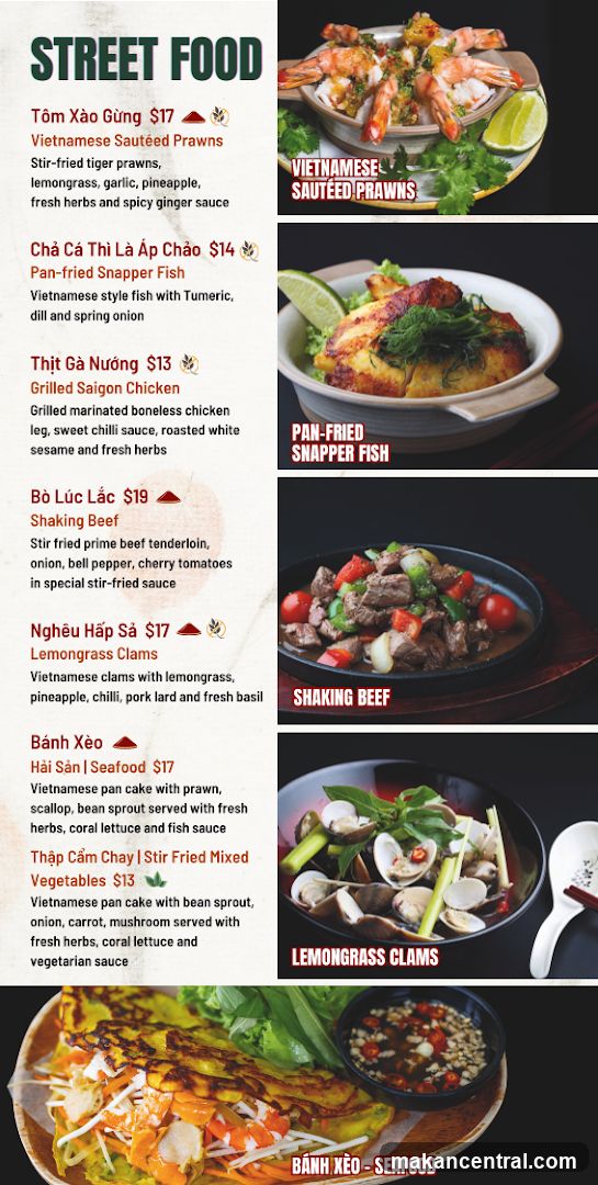 Street Food Menu
