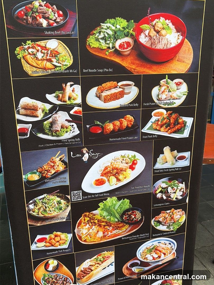 Little Saigon Menu Board