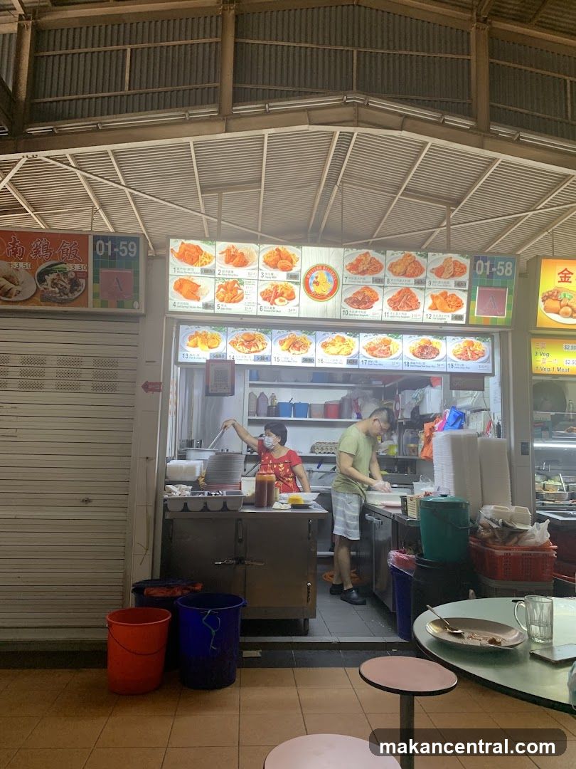 Food stall interior