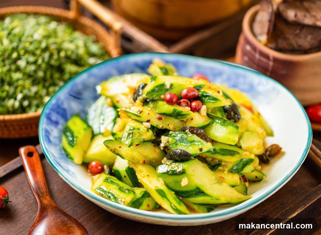 Cucumber Salad with Peanuts and Chili