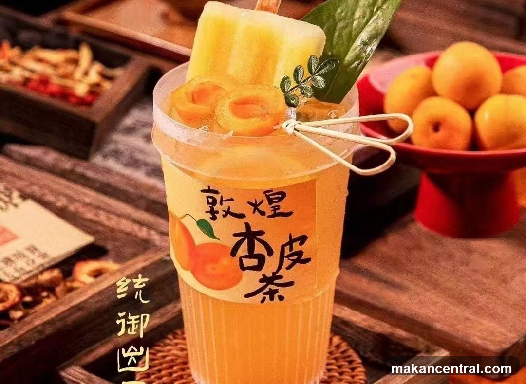 Juice Drink with Apricot Skin Tea