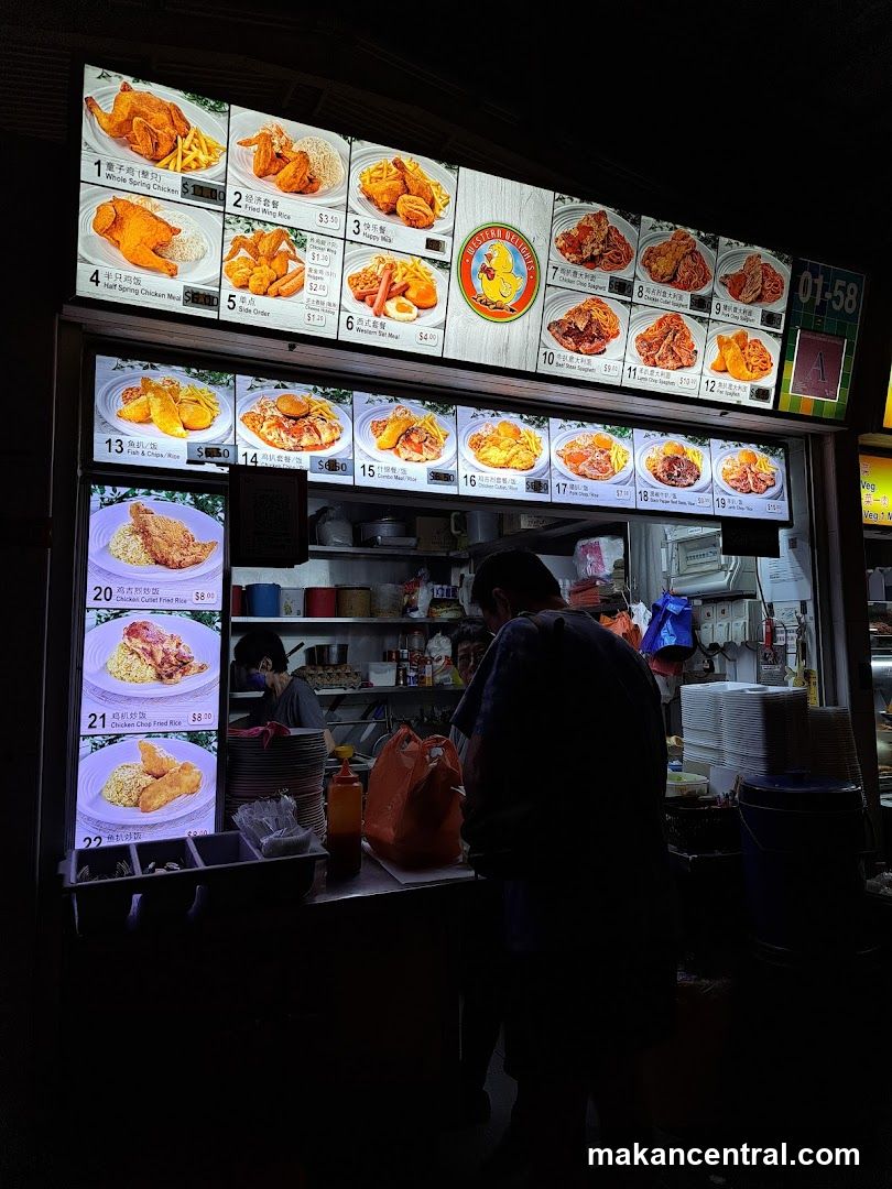 Nighttime Food Stall Interior