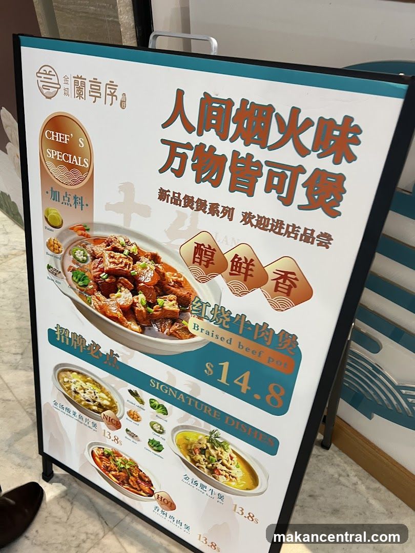 Restaurant Menu Board