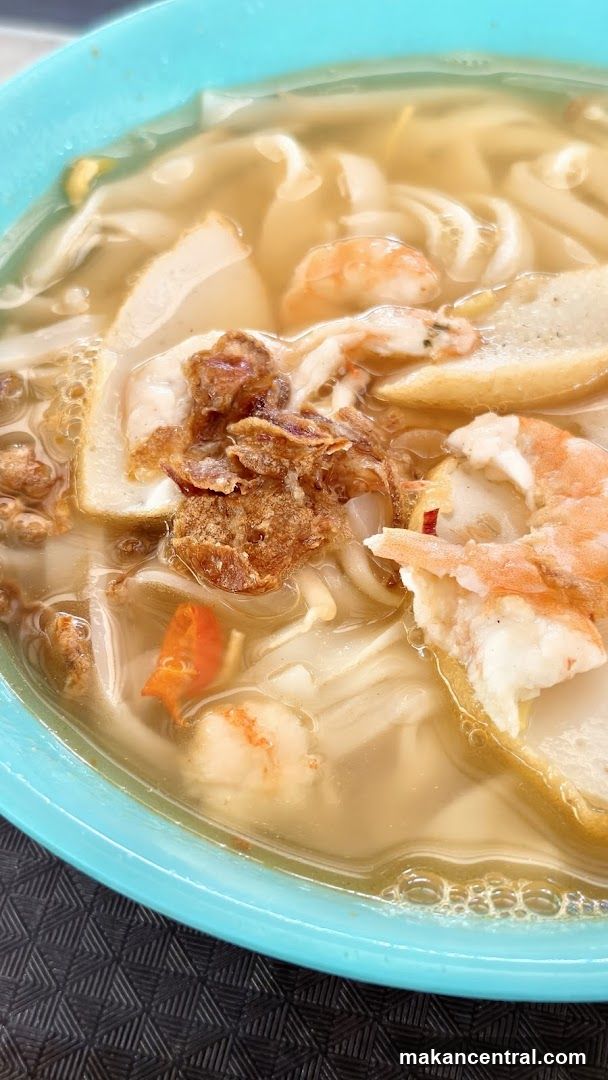 Close-up of noodle soup