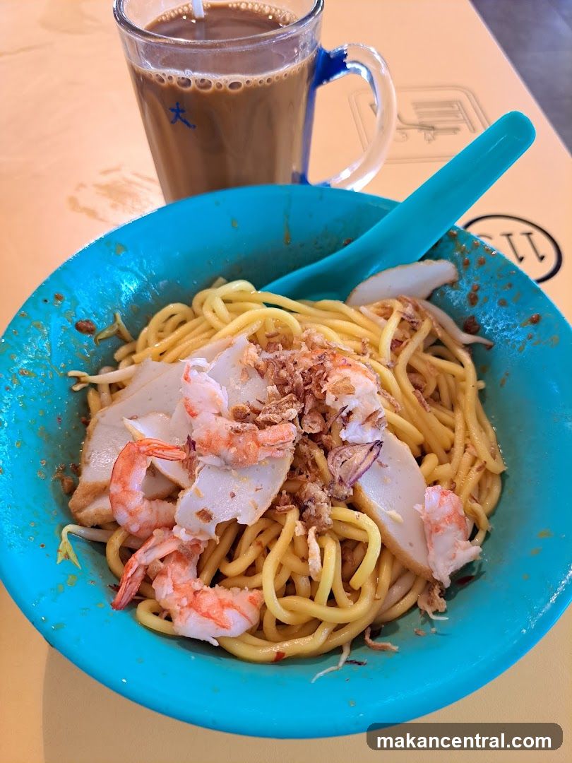 Noodles with Shrimp and Fried Shallots