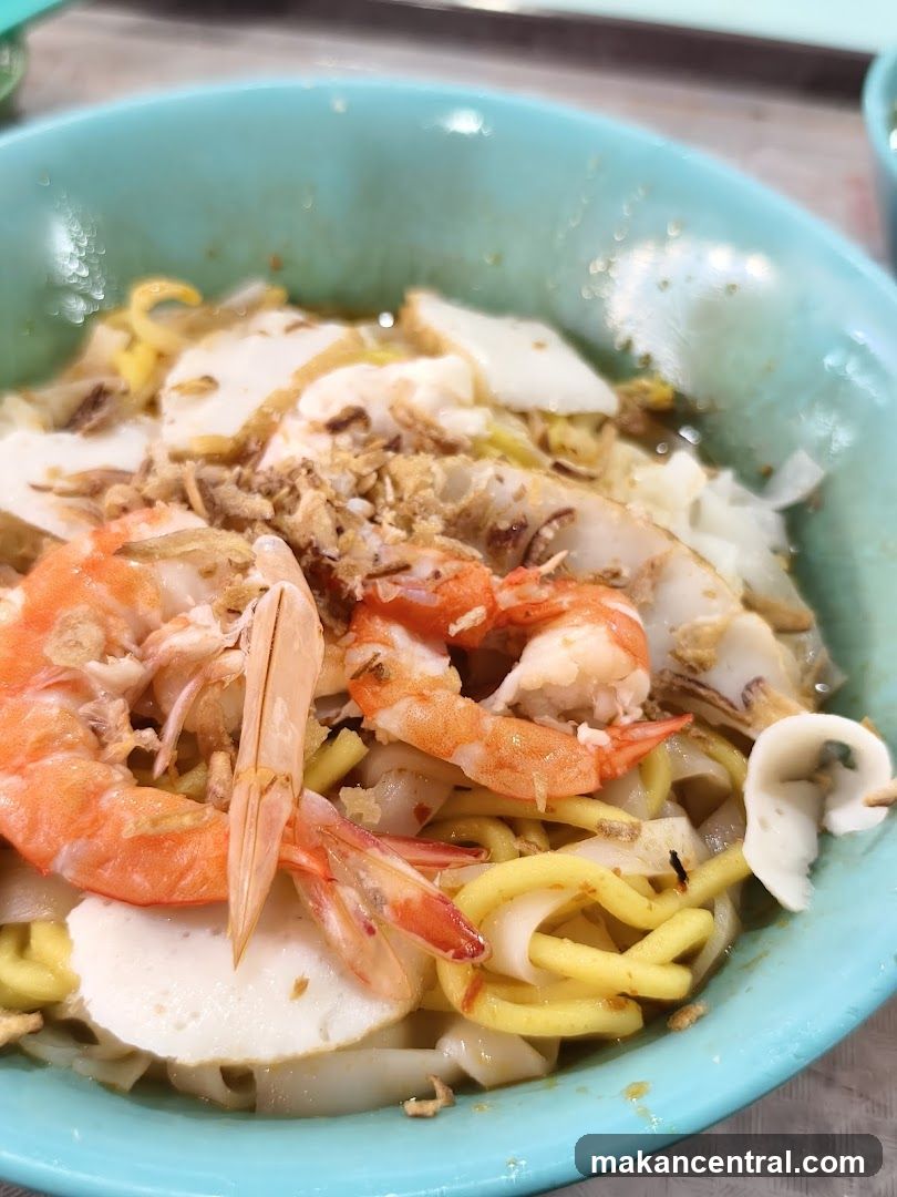 Close-up of noodle dish
