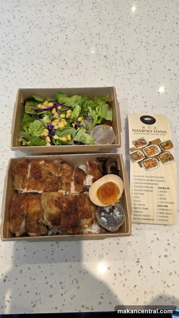Food Boxes and Menu Card on Counter