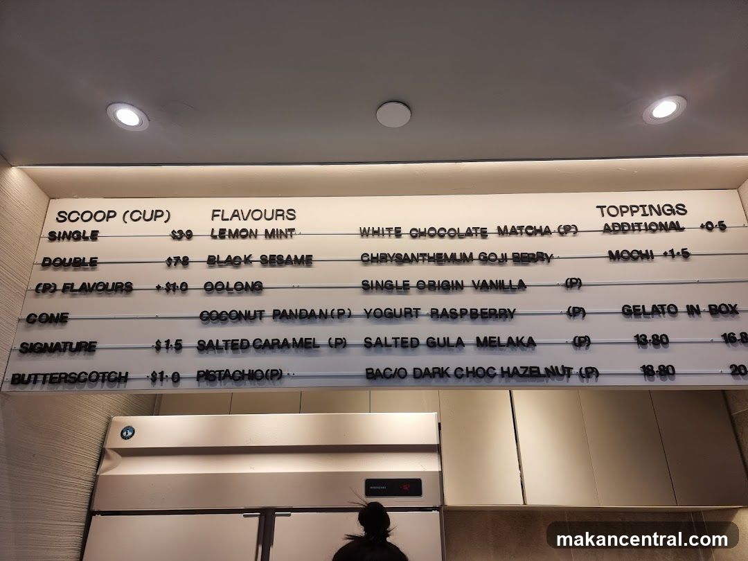 Ice Cream Menu Board