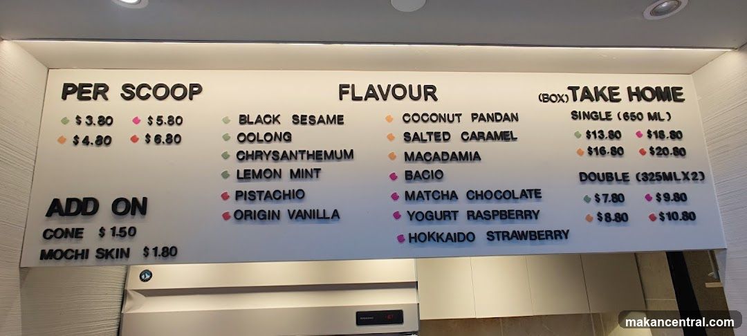 Ice Cream Menu Board