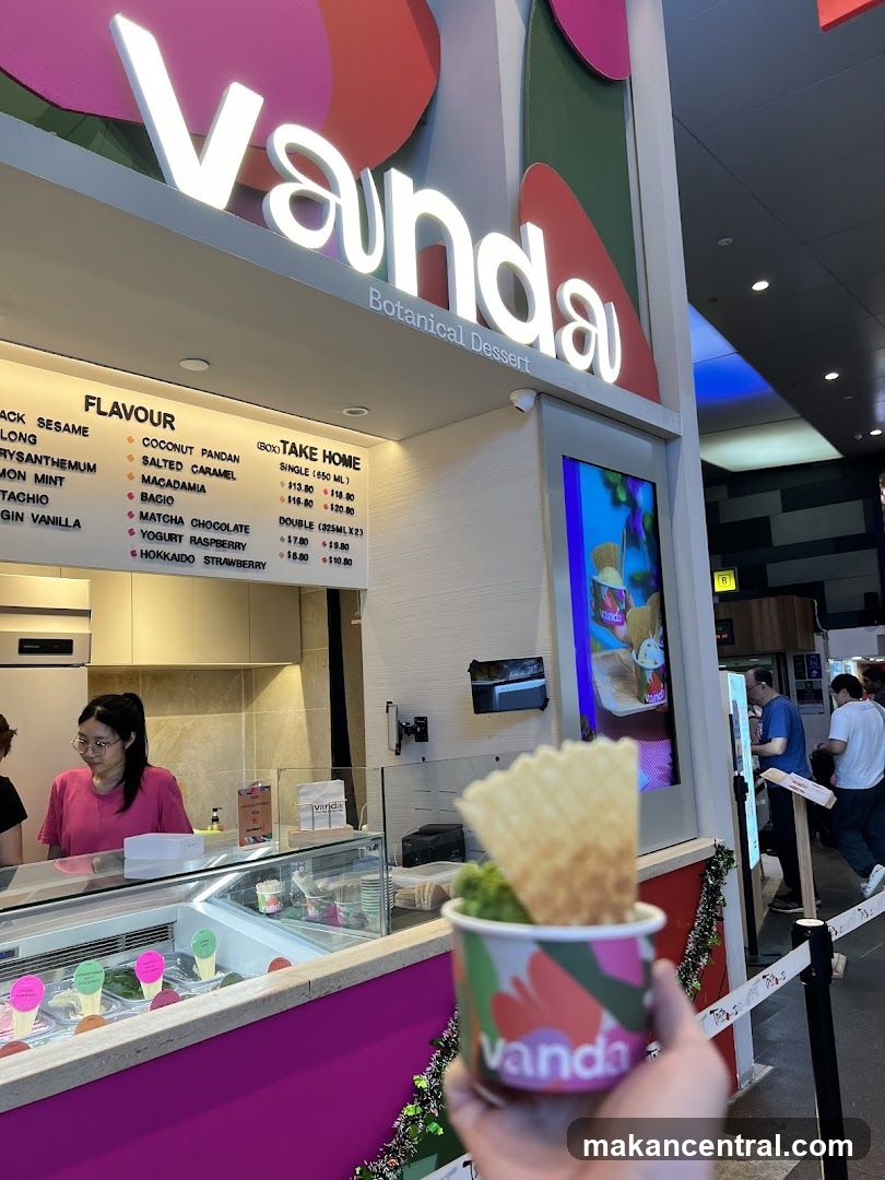 Vanda Botanical Dessert storefront interior