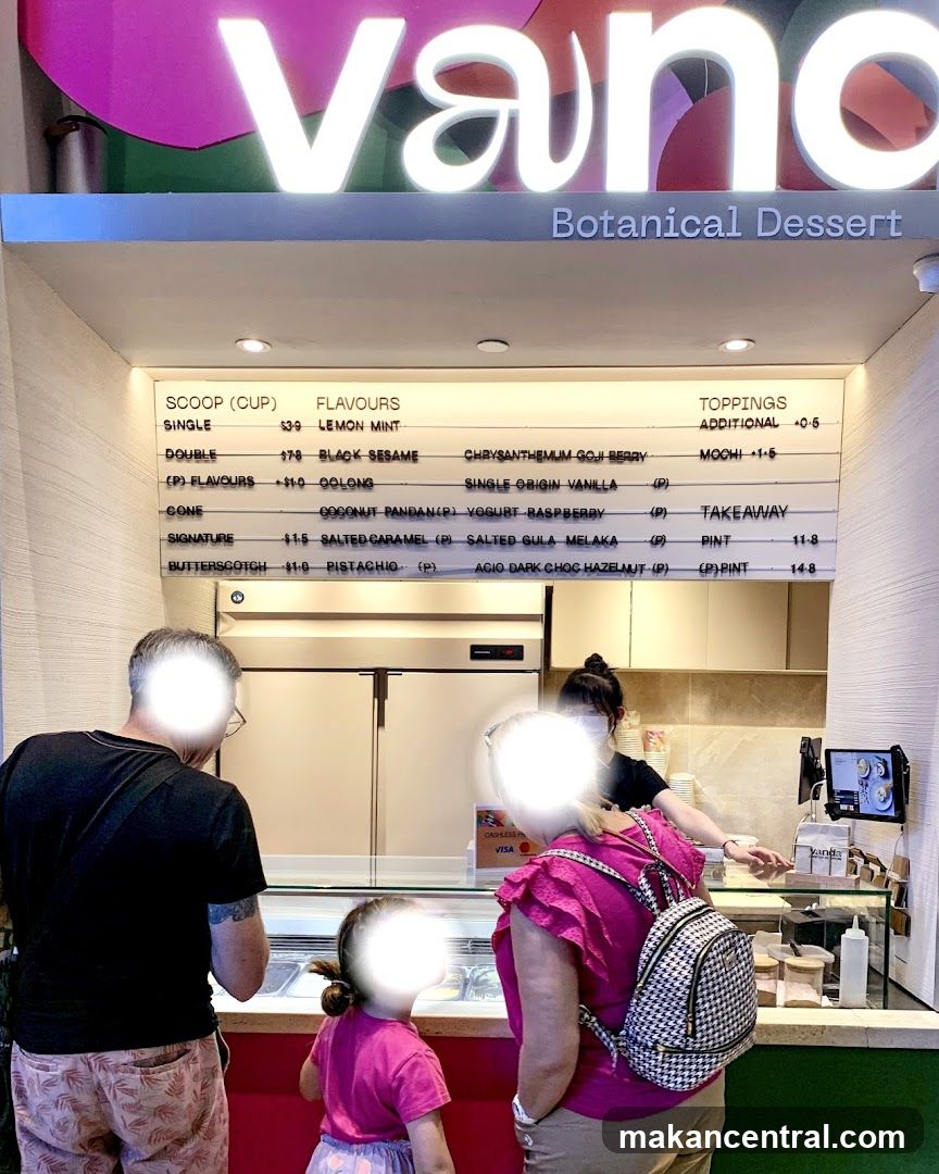 Vano Botanical Dessert interior counter