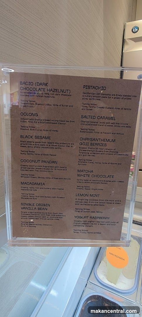 Menu Display in Refrigerated Case