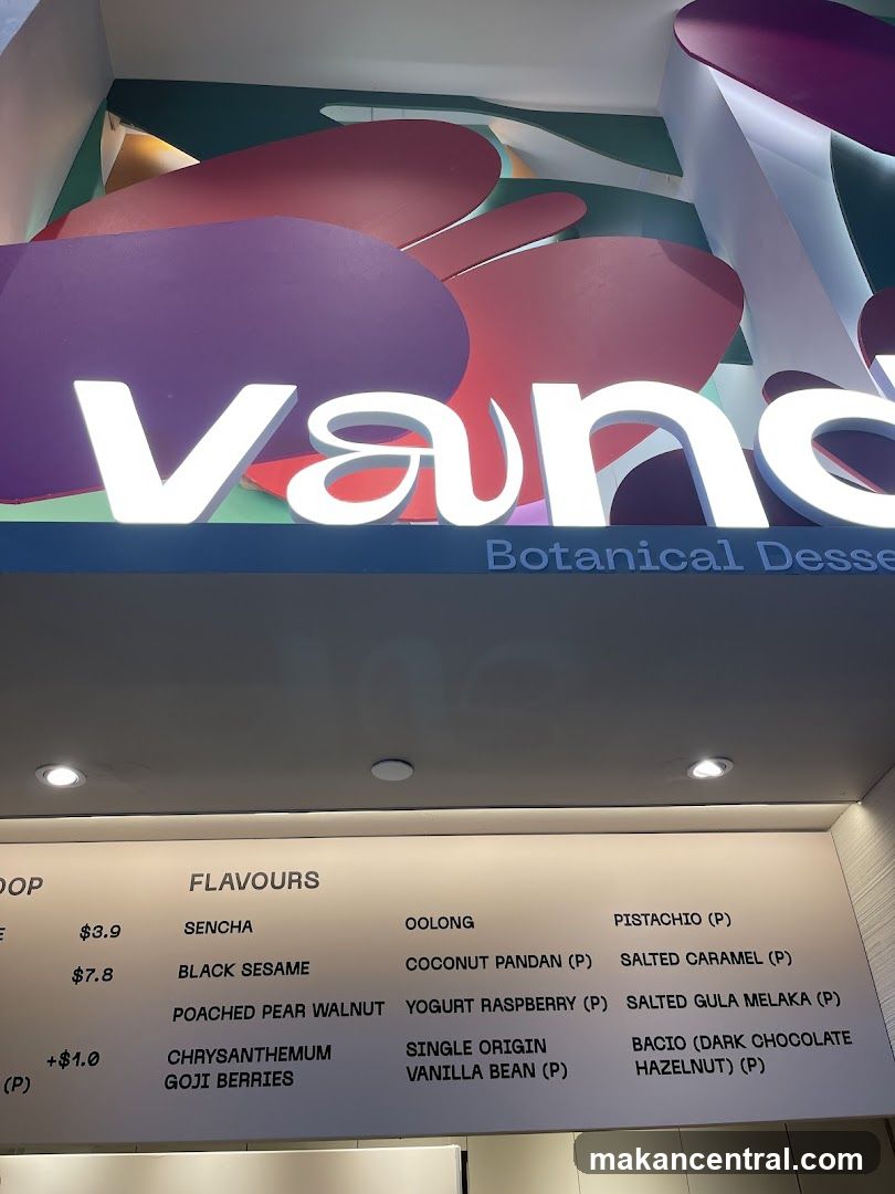 Vand Botanical Dessert Menu