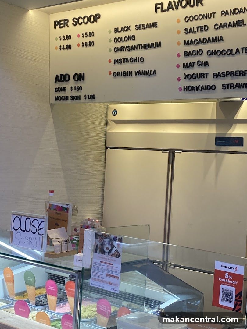 Ice Cream Menu Board