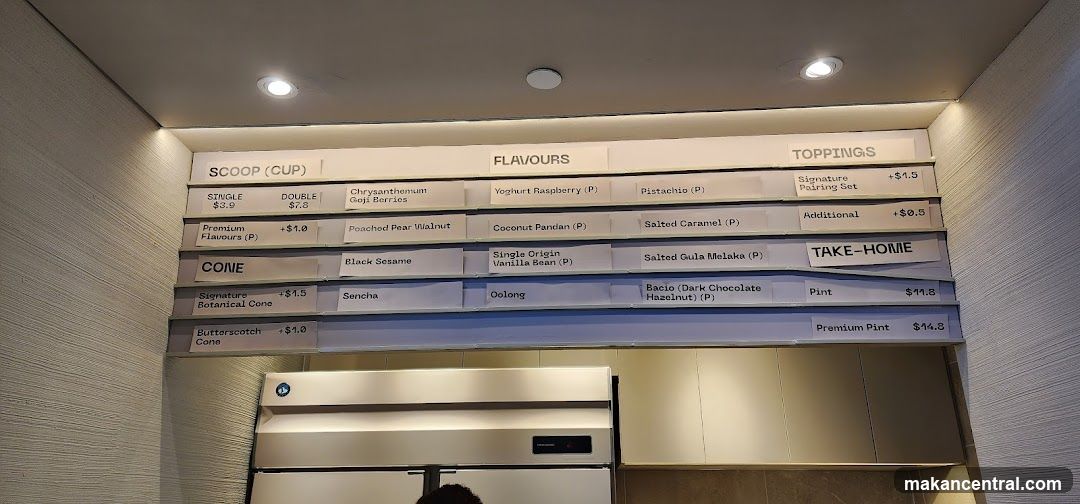Ice Cream Menu Board
