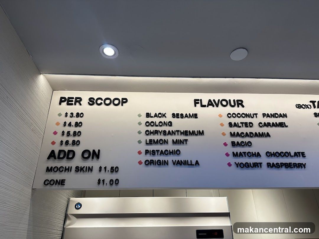 Ice Cream Menu Board