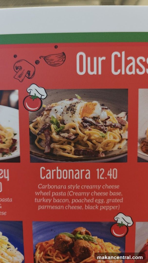 Our Classics Menu