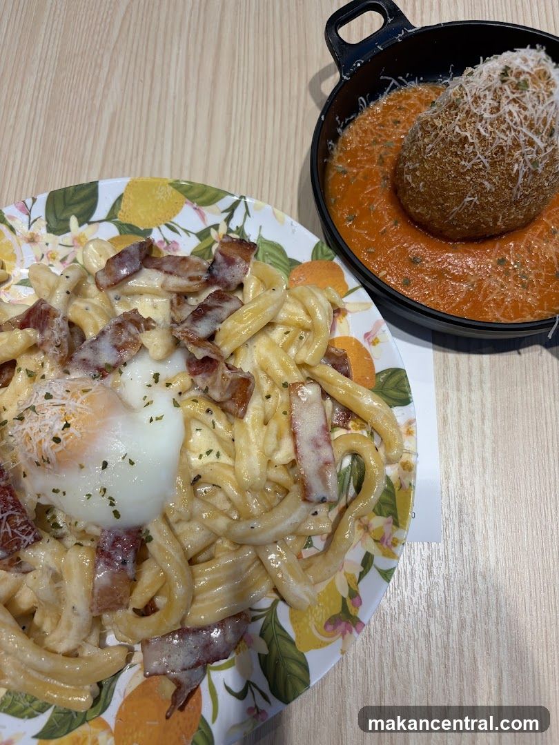 Food Items on Table