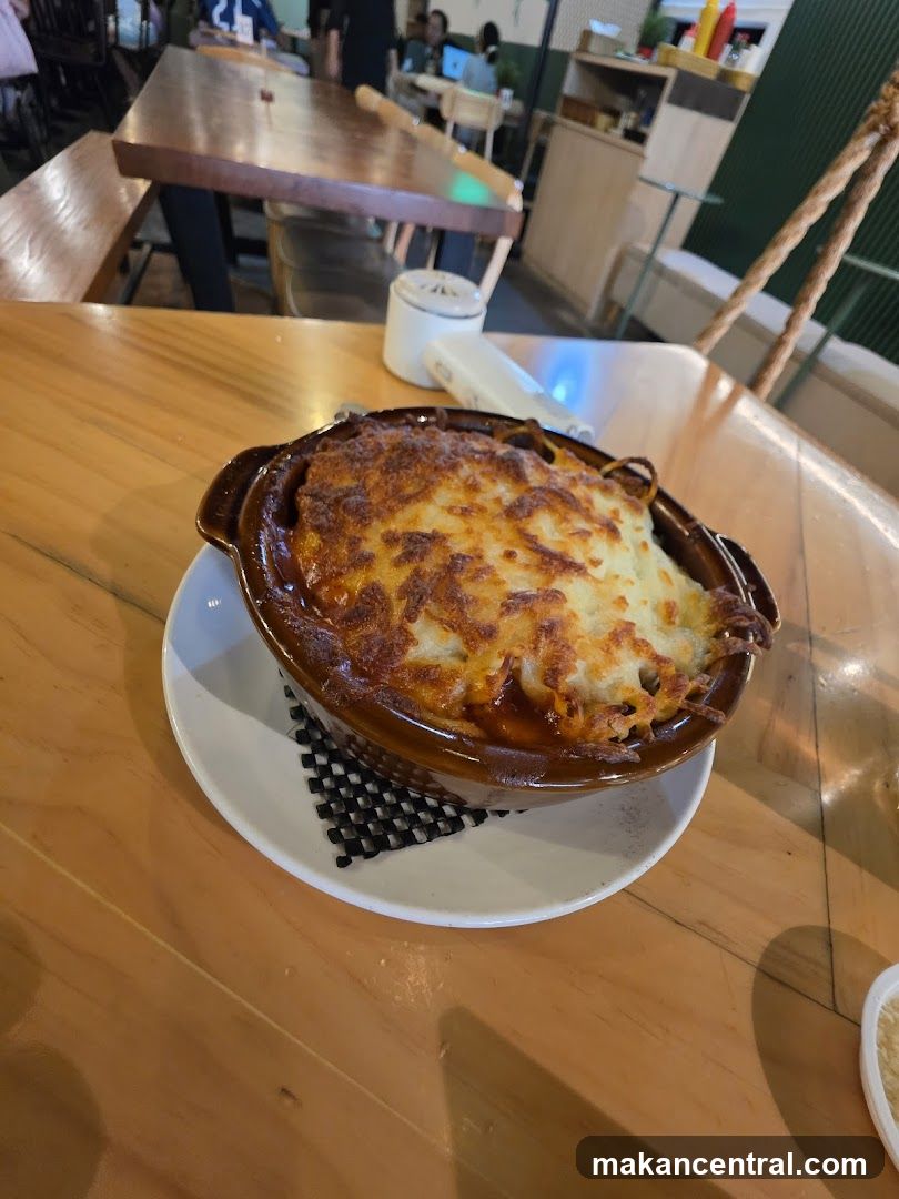 Food in Restaurant Interior